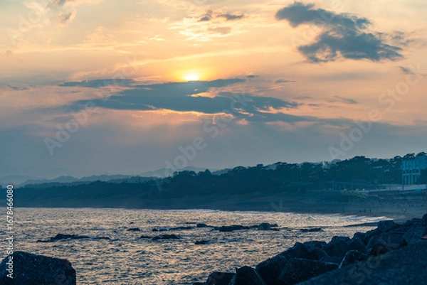 Fototapeta 神奈川県大磯海岸の風景