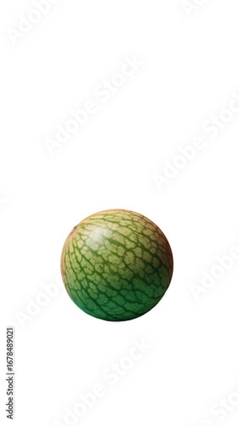 Obraz Fresh Ripe Watermelon on PNG Background.