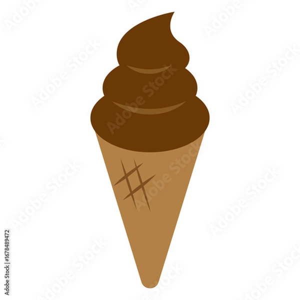 Obraz chocolate soft serve