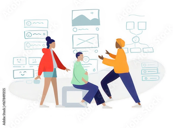 Obraz social network concept