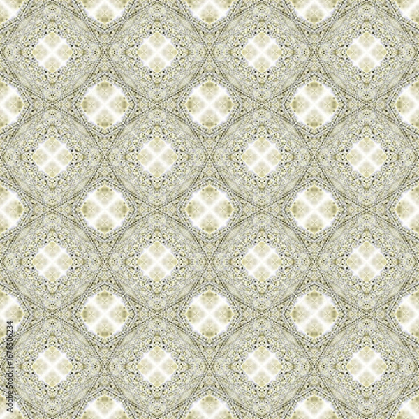 Fototapeta Seamless pattern with symmetric geometric ornament. Beautiful pattern for design, printing, batik.