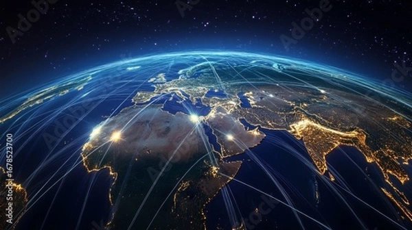 Fototapeta Enhancing seamless global logistics operations a comprehensive overview of strategies and innovations in worldwide supply chain management