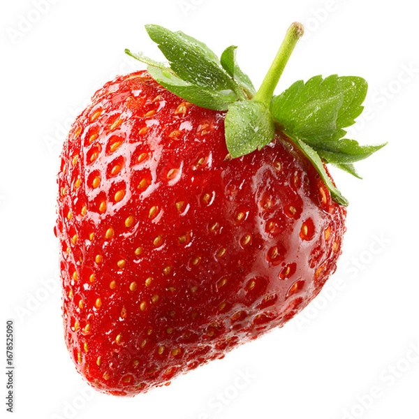 Fototapeta Fresh Ripe Strawberry Isolated