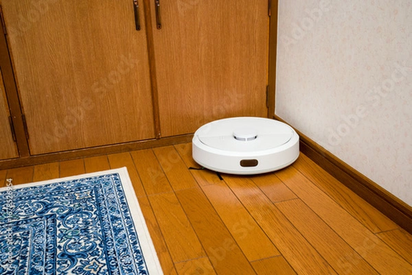 Obraz 家事支援ロボット、自動掃除ロボット、人間に代わり居室の隅々まで自動的に掃除してくれる掃除ロボット