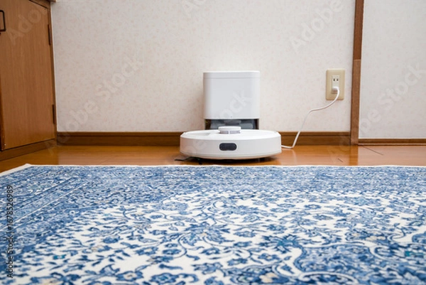 Obraz 家事支援ロボット、自動掃除ロボット、人間に代わり居室の隅々まで自動的に掃除してくれる掃除ロボット
