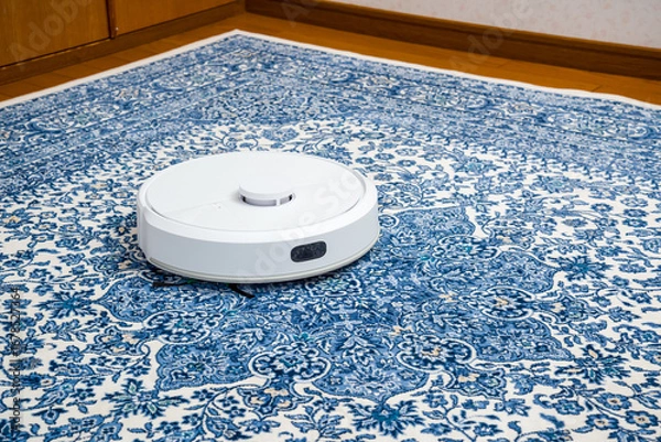 Obraz 家事支援ロボット、自動掃除ロボット、人間に代わり居室の隅々まで自動的に掃除してくれる掃除ロボット