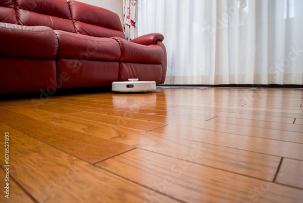 Obraz 家事支援ロボット、自動掃除ロボット、人間に代わり居室の隅々まで自動的に掃除してくれる掃除ロボット