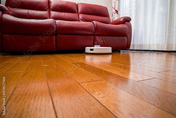 Obraz 家事支援ロボット、自動掃除ロボット、人間に代わり居室の隅々まで自動的に掃除してくれる掃除ロボット