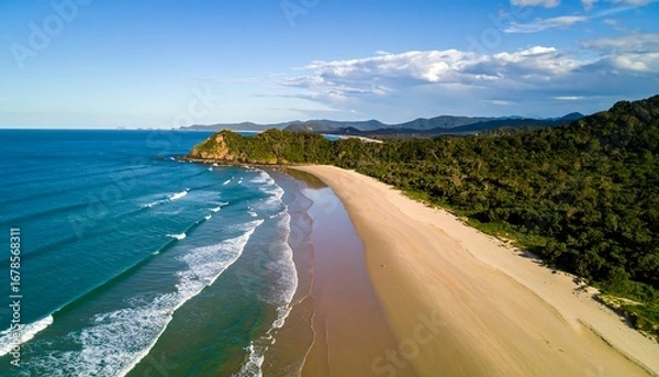 Obraz Panoramic beach scene
