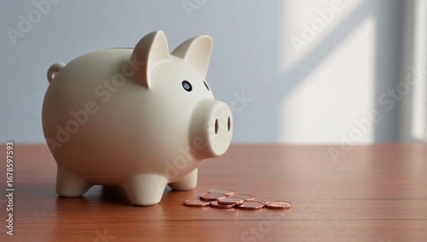Obraz Financial Growth and Investment Concept with Money, Currency Notes and Business Planning