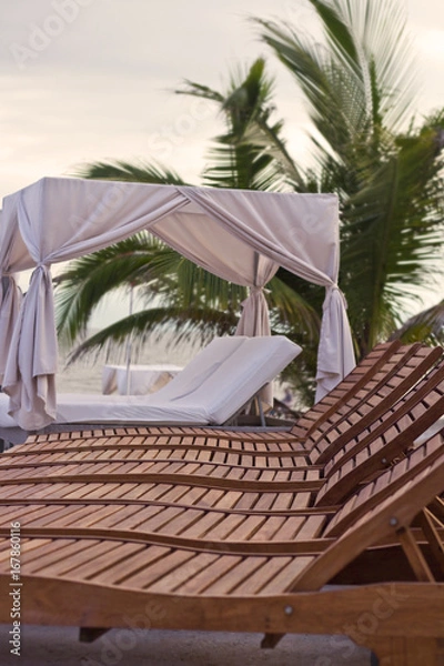 Obraz Lounger Chairs & Cabana