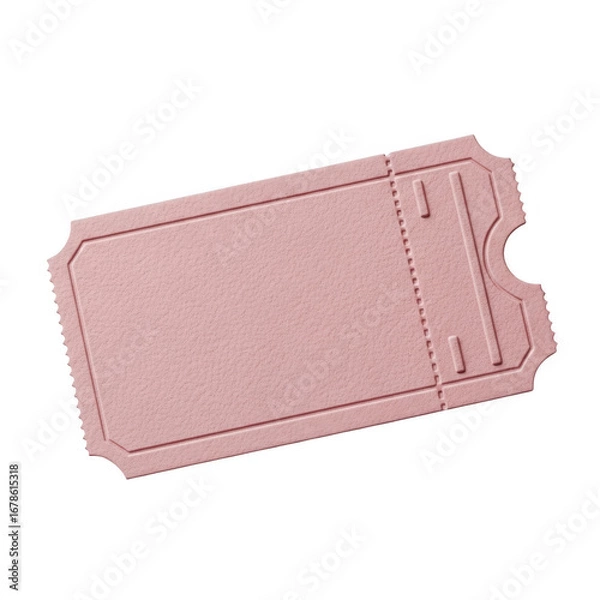 Fototapeta Vintage blank ticket template ready for customization for events and admissions