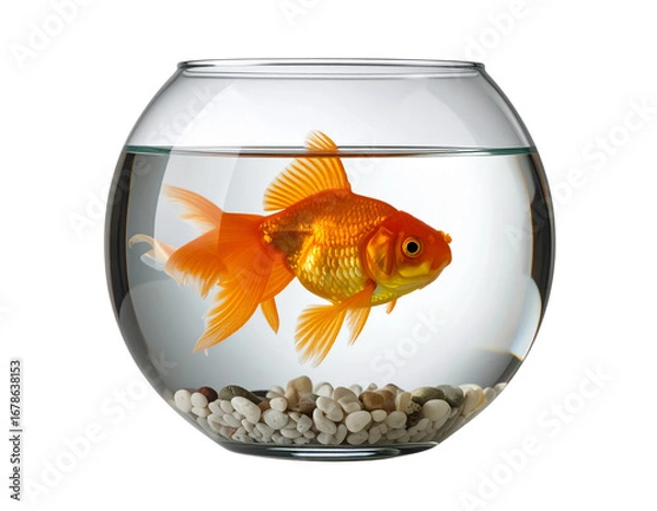 Fototapeta goldfish in aquarium