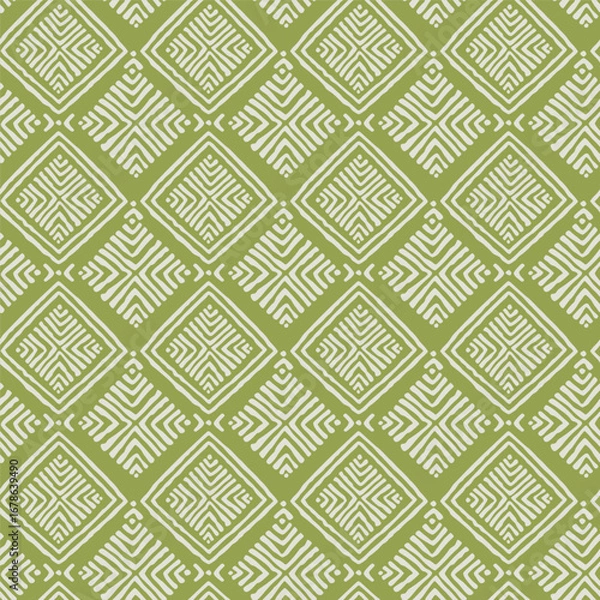 Fototapeta abstract lines texture print pattern. green background