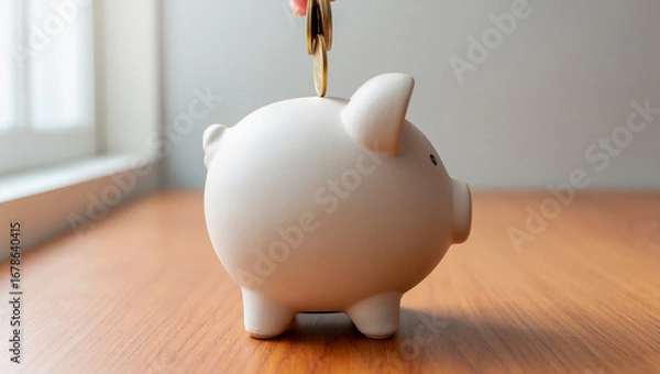 Obraz Financial Growth and Investment Concept with Money, Currency Notes and Business Planning