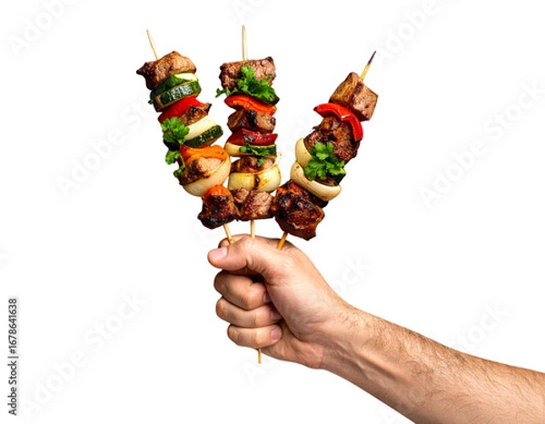 Fototapeta hand holding a salad