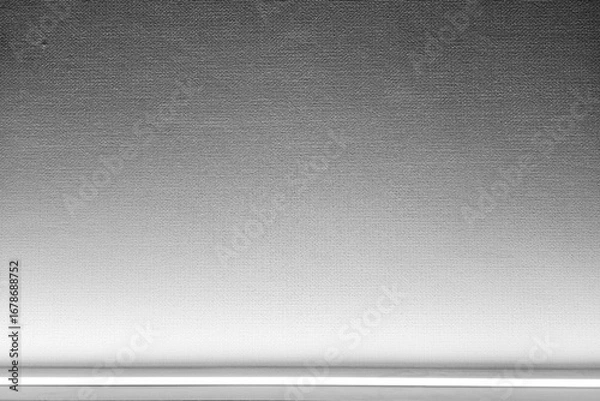 Fototapeta Silver Gray Wall Background with Illuminated Light from Bottom.