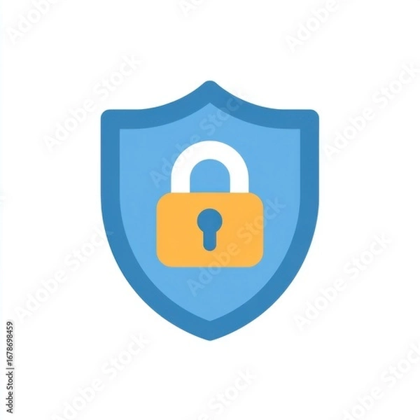 Obraz Digital SSL certificate displaying web encryption security with simple cybersecurity design and clean minimal online protection elements