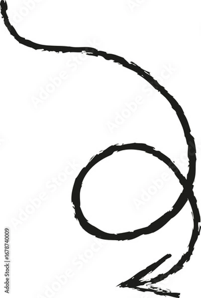 Fototapeta Doodle Pencil Arrow