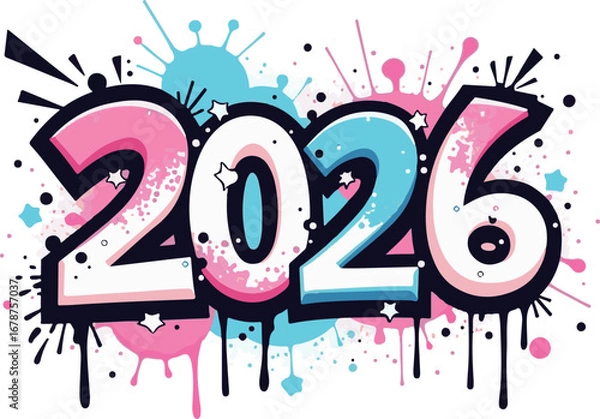 Obraz happy new year 2026 vector file