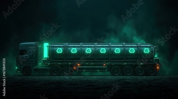 Fototapeta Portable Carbon Capture System Conceptual Artwork in High Fidelity Version 2