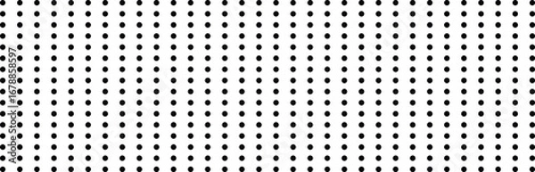 Fototapeta Halftone wave dotted background. Polka dot pattern template. Dots grid background. Monochrome polka dots abstract background. Dot pattern print.
