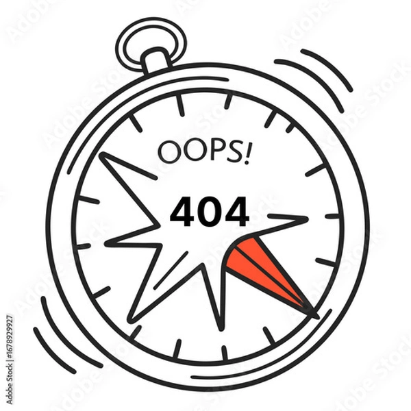 Fototapeta Broken Stopwatch Explosion – Deadline Timeout Metaphor Illustration