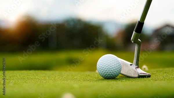 Fototapeta Green grass pattern and texture for background, top view background of garden bright grass concept.