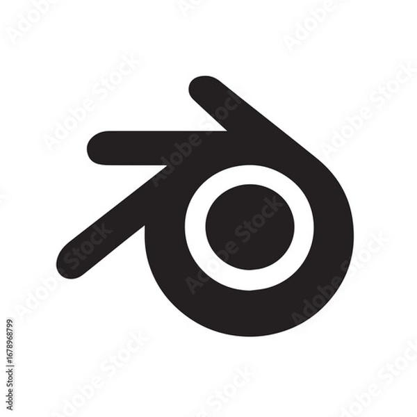 Obraz Blender silhouette black and white vector icon