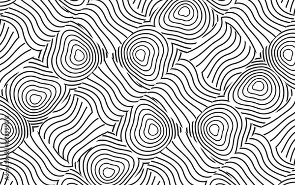 Obraz Black and white abstract pattern