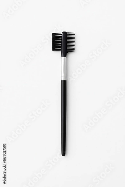 Obraz Professional Eyebrow Brush and Comb on White Background