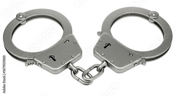 Obraz Isolated Handcuffs