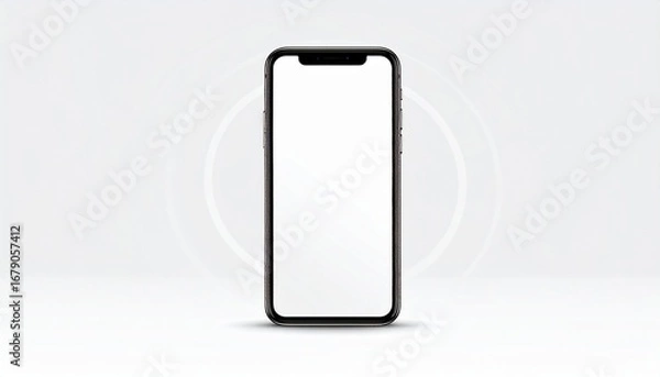 Obraz phone on the white 