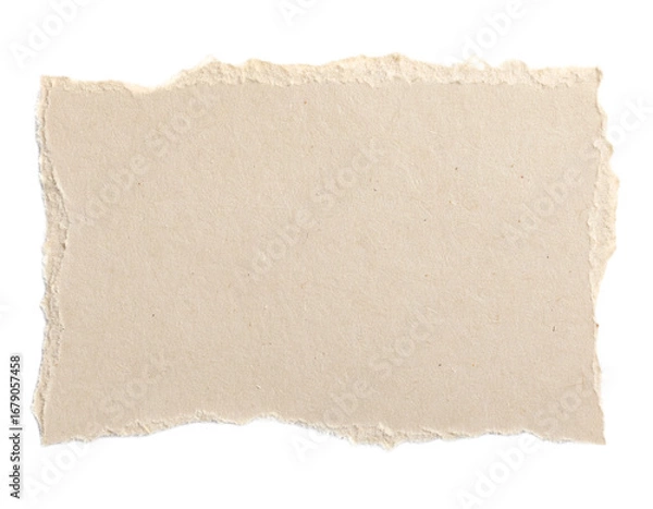 Obraz Ripped torn paper edges isolated on transparent background