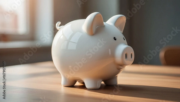 Obraz Financial Growth and Investment Concept with Money, Currency Notes and Business Planning