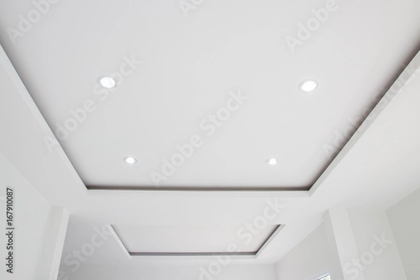 Fototapeta Empty ceiling room modern house
