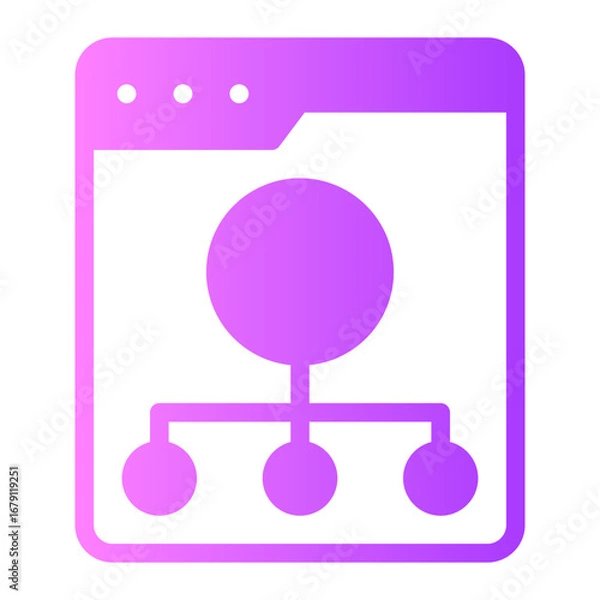 Fototapeta digital marketing gradient icon