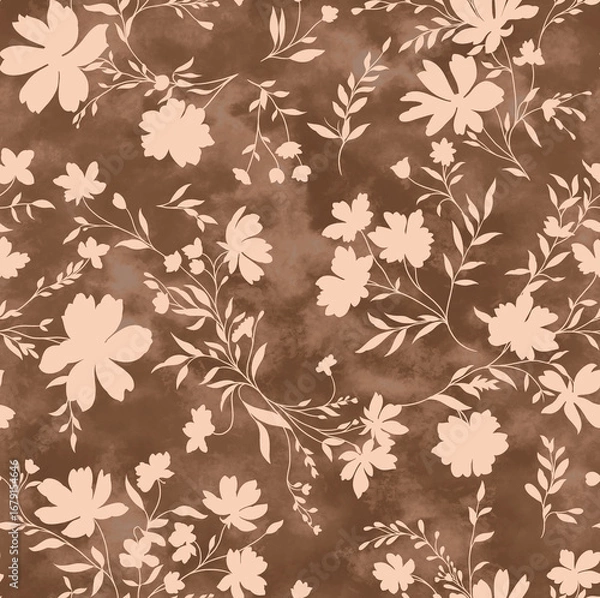 Fototapeta A beautiful Digital 3d Flower design handmade artwork with Design for fashion ,fabric, textile, wallpaper, cover, web  and all prints