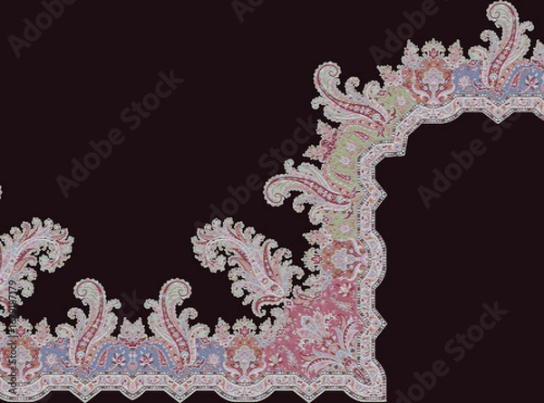 Fototapeta A beautiful Digital 3d Flower design handmade artwork with Design for fashion ,fabric, textile, wallpaper, cover, web  and all prints