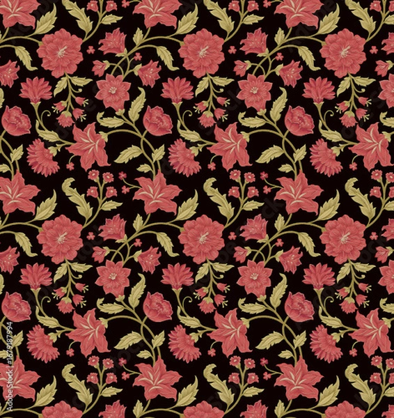 Obraz A beautiful Digital 3d Flower design handmade artwork with Design for fashion ,fabric, textile, wallpaper, cover, web  and all prints