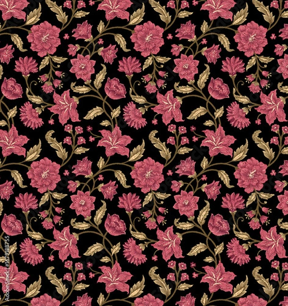 Obraz A beautiful Digital 3d Flower design handmade artwork with Design for fashion ,fabric, textile, wallpaper, cover, web  and all prints