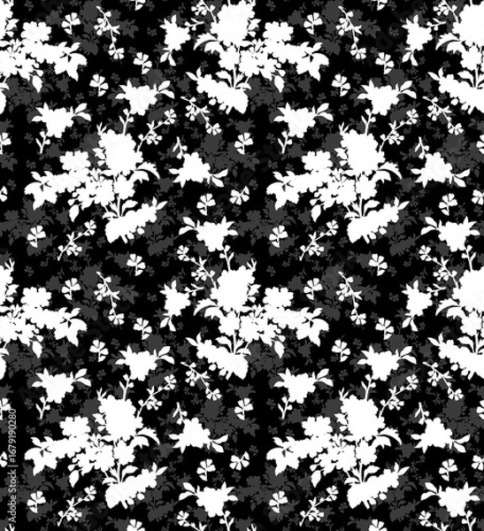 Fototapeta A beautiful Digital 3d Flower design handmade artwork with Design for fashion ,fabric, textile, wallpaper, cover, web  and all prints