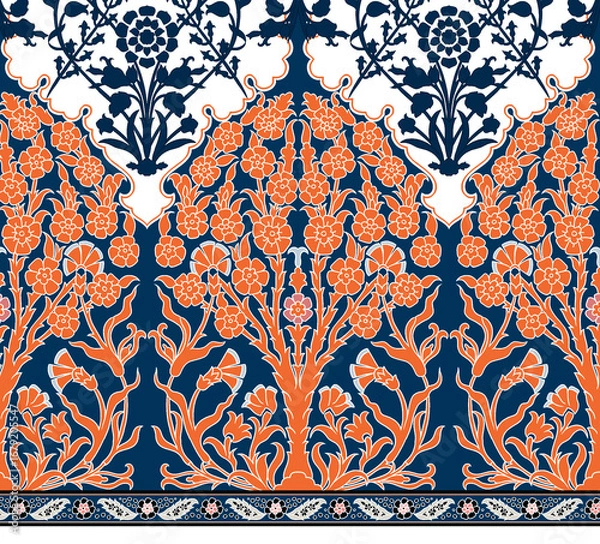 Fototapeta A beautiful Digital 3d Flower design handmade artwork with Design for fashion ,fabric, textile, wallpaper, cover, web  and all prints