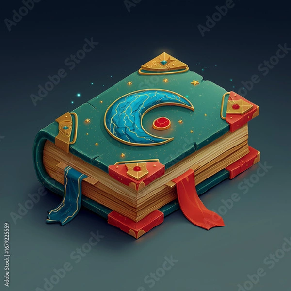 Fototapeta Graphic element isolation background for your design asset, game asset, video game, mobile game, web asset Illustration
