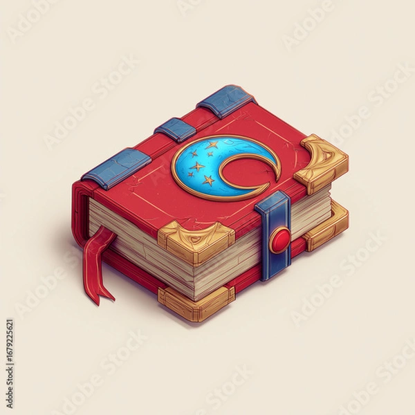 Fototapeta Graphic element isolation background for your design asset, game asset, video game, mobile game, web asset Illustration