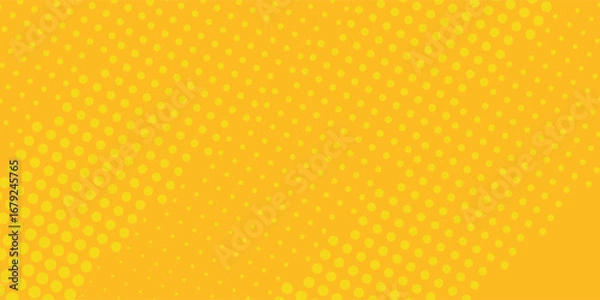 Fototapeta Halftone Background Staggered dots mYellow abstract background with light of sunburst. yellow starburst with halftone. sun ray retro background template set modern circle background dotted