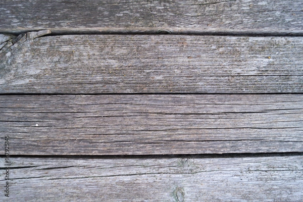 Obraz Grey old boards as a background; texture