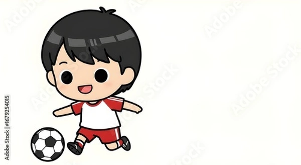 Fototapeta boy with a ball