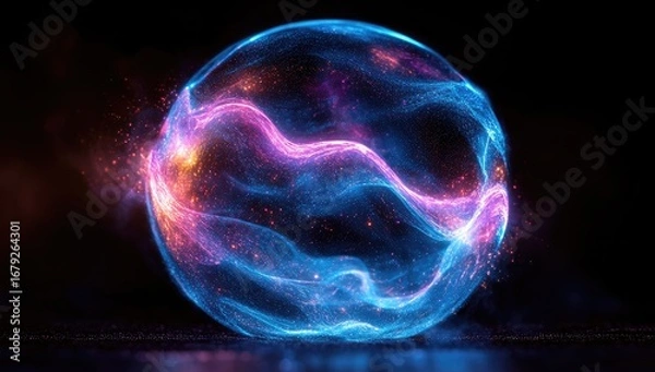 Obraz plasma ball in the dark