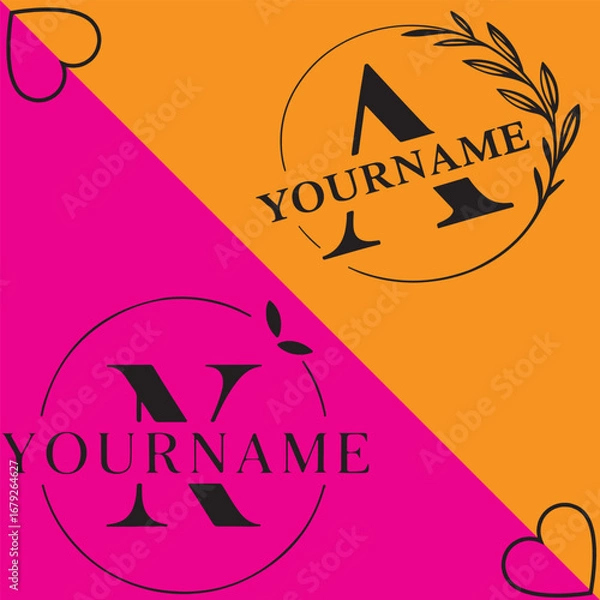 Obraz Elegant Monogram "A" Logo Design 